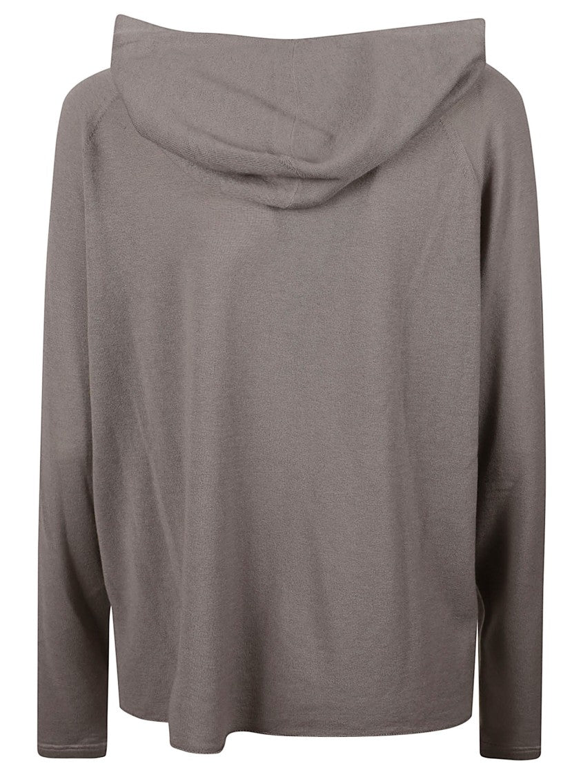 Majestic Filatures Relaxed-Fit Cropped Hoodie With Raglan Sleeves And Drawstring Hood