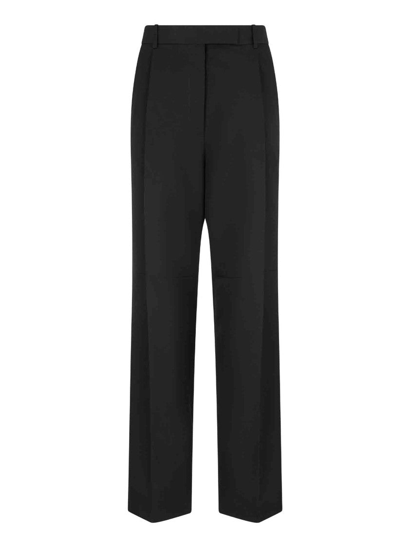 Tom Ford Straight-Leg Black Wool Trousers With Elegant Pleats