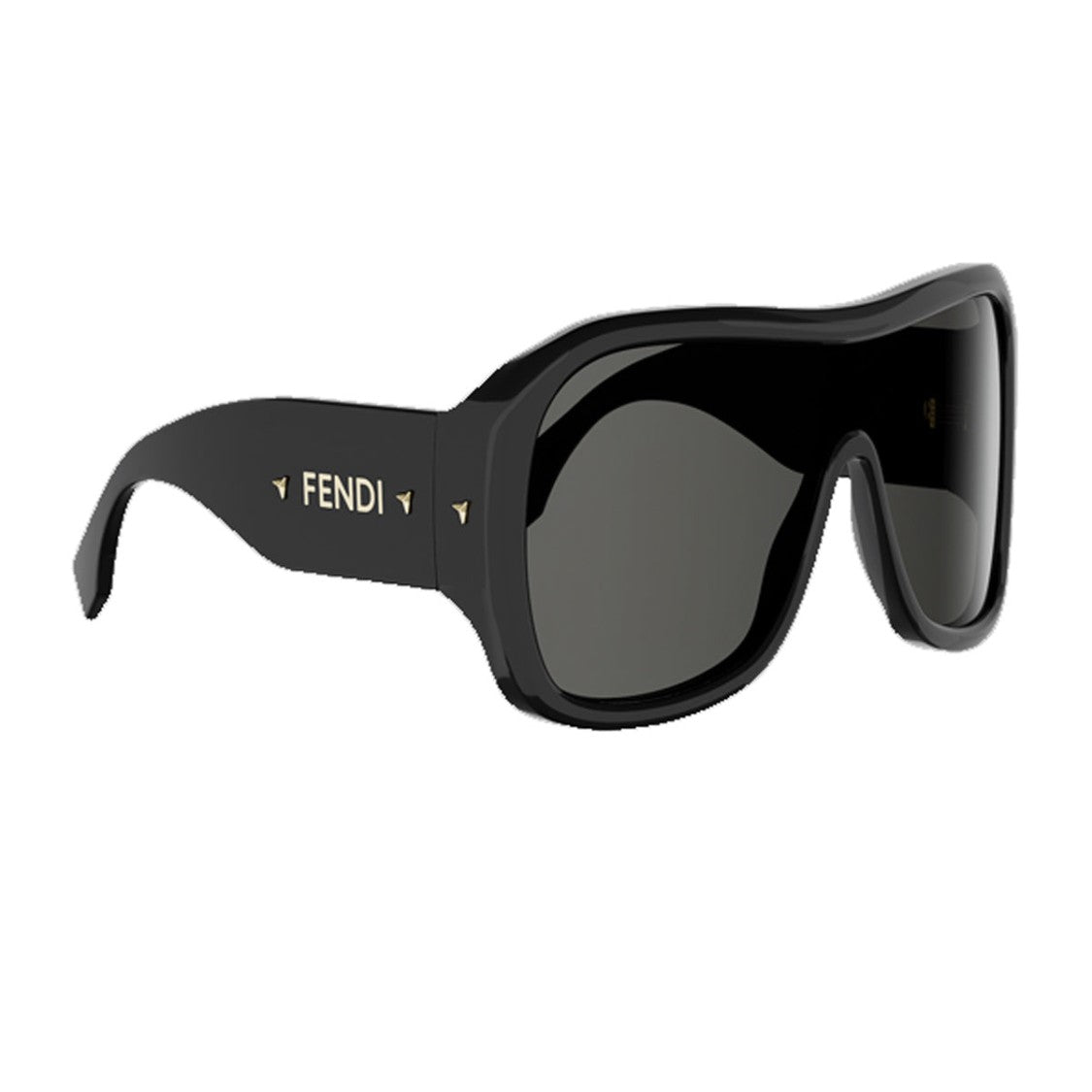 Fendi Black Screen Oversized Acetate Sunglasses