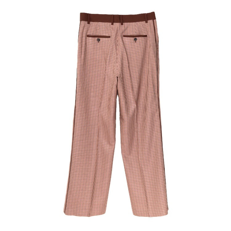 Paul Smith Regular Fit Check Pattern Pants With Contrasting Waistband