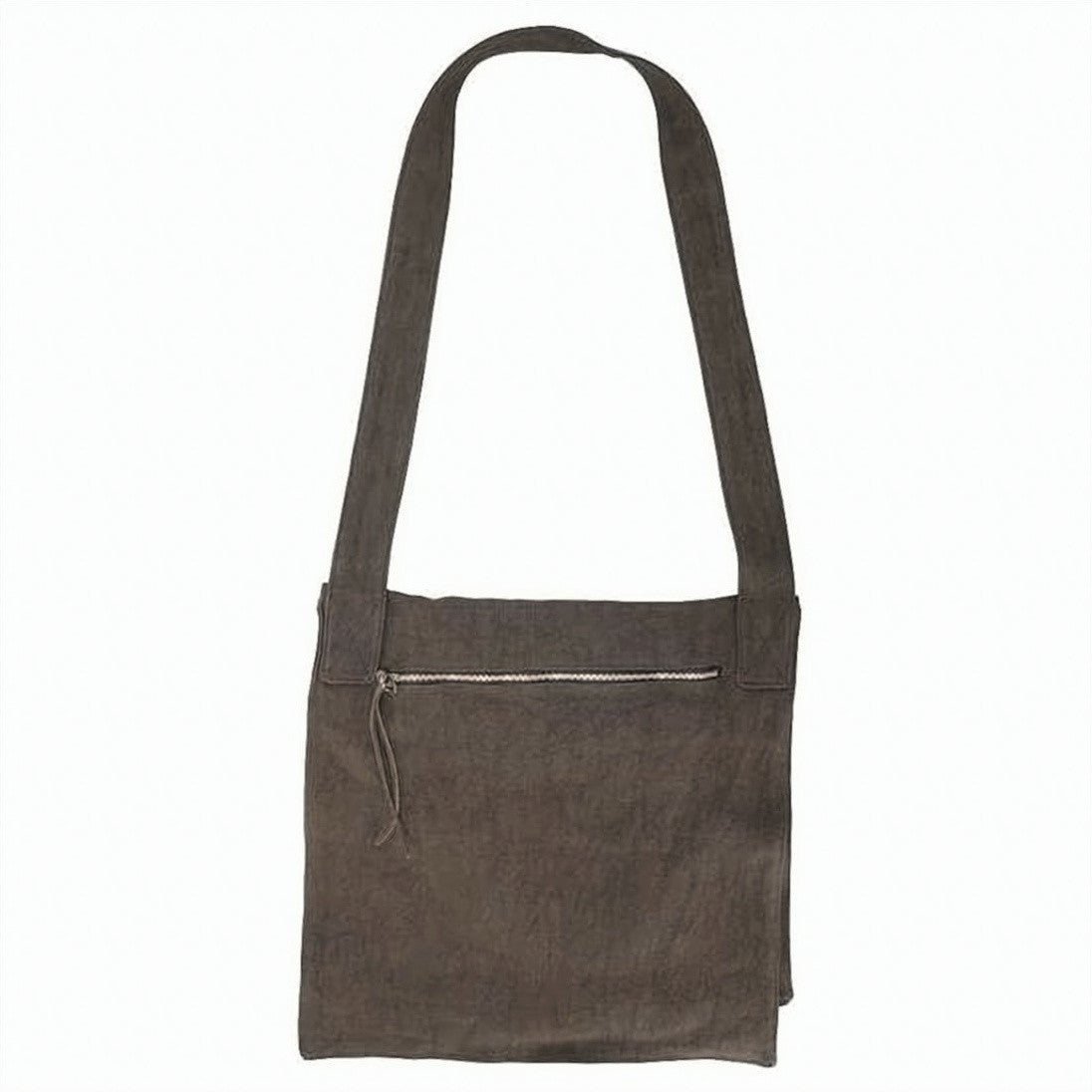 Our Legacy Linen Shoulder Bag With Flap Closure And Textured Finish