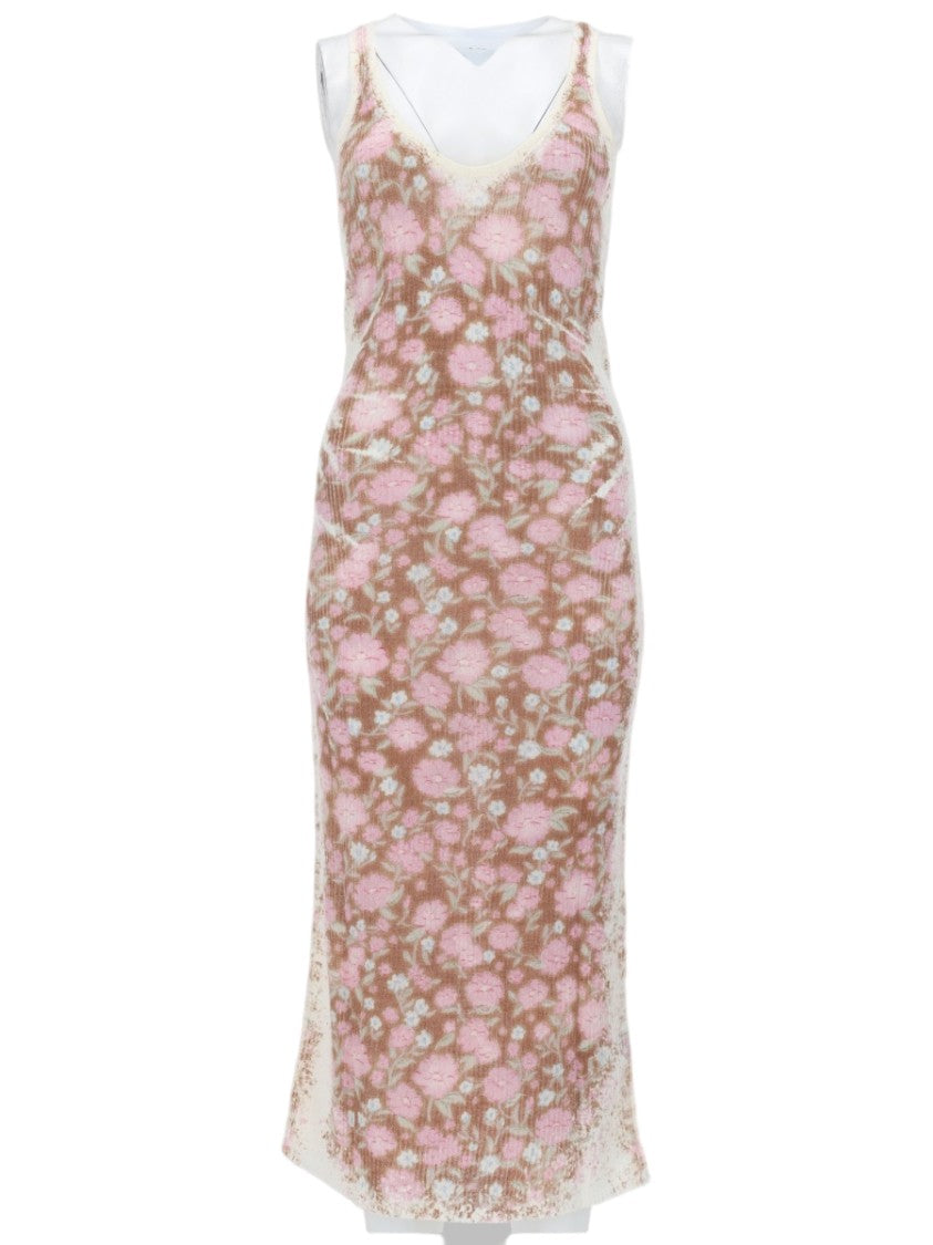 Diesel M-Blom Linen Sleeveless Floral Dress
