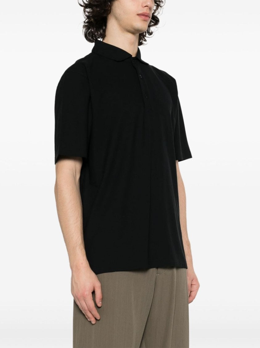 Lardini Black Polo Shirt