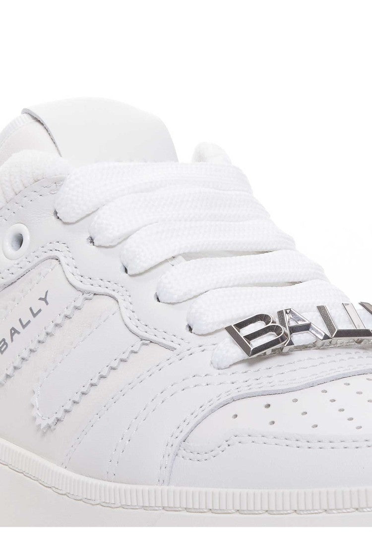 Bally White Nappa Leather Low-Top Sneakers
