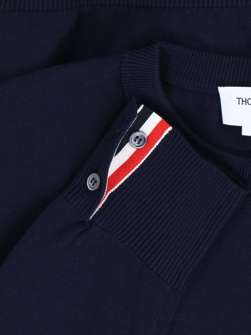 Thom Browne Logo Sweatshirt – Navy Blue