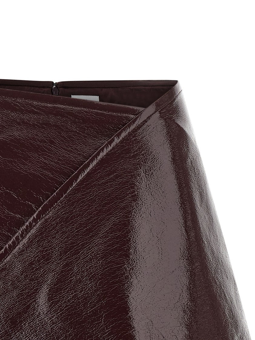 Courrèges 'Fold Vinyl Mini' Skirt