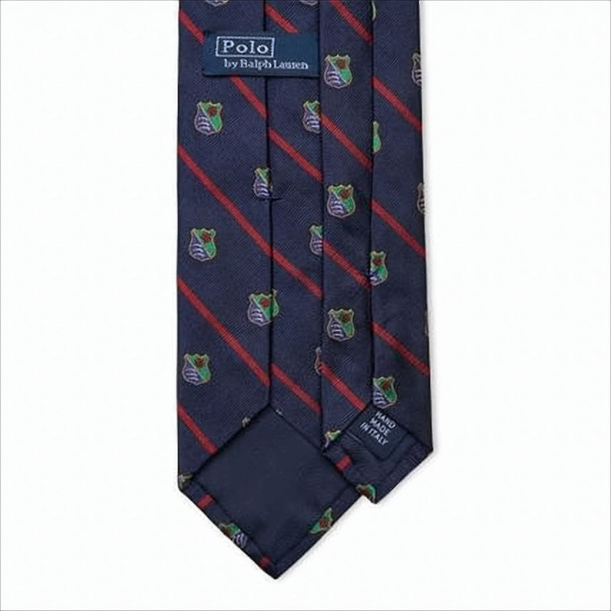 Polo Ralph Lauren Silk Necktie With Navy Base