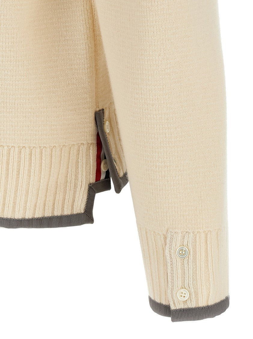 Thom Browne 4-Bar' Wool Cardigan