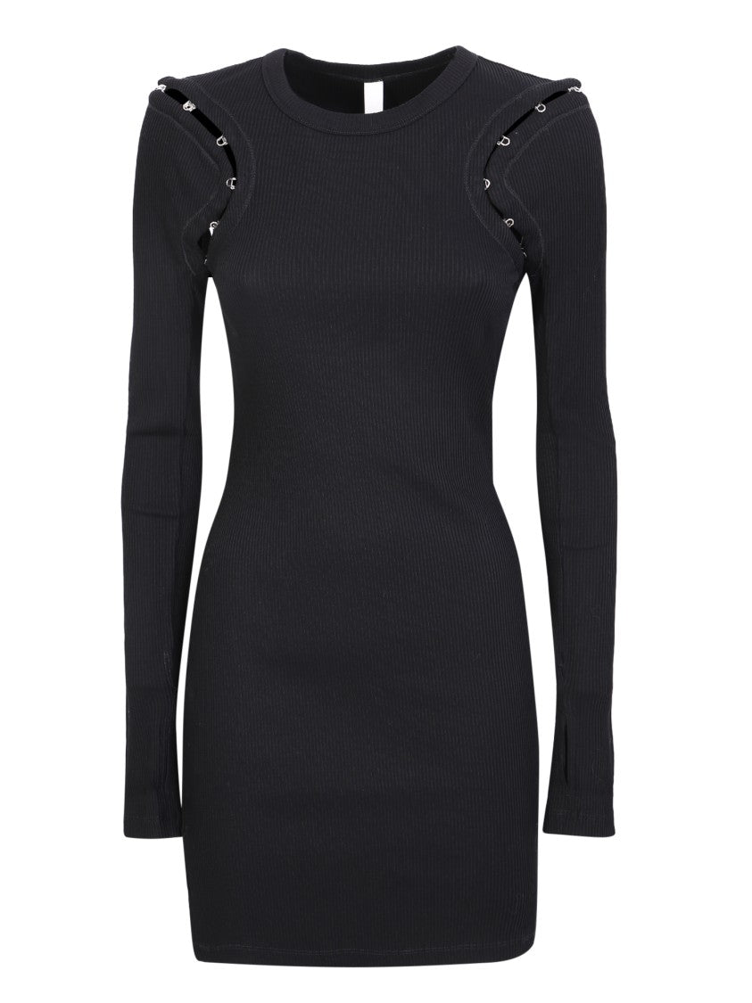 Dion Lee Black Thigh-Length Dress