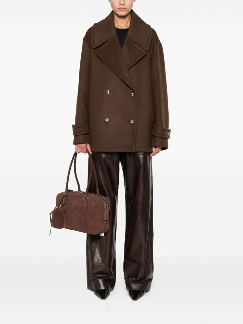 Semi Couture Double-Breasted Wool Blend Semicouture Coat