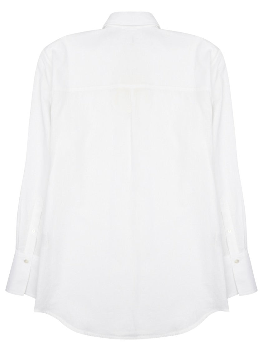 Totême Relaxed Fit Cotton-Linen Shirt