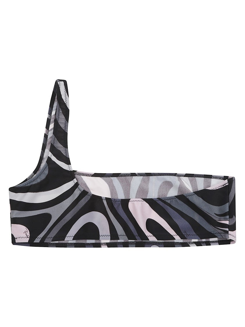 Emilio Pucci Asymmetrical Bikini Top