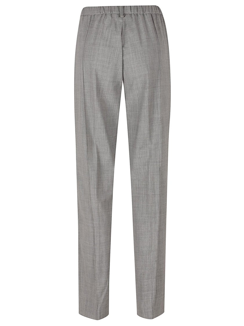 Fabiana Filippi Straight-Leg Trousers With Textured Pattern And Elastic Waistband