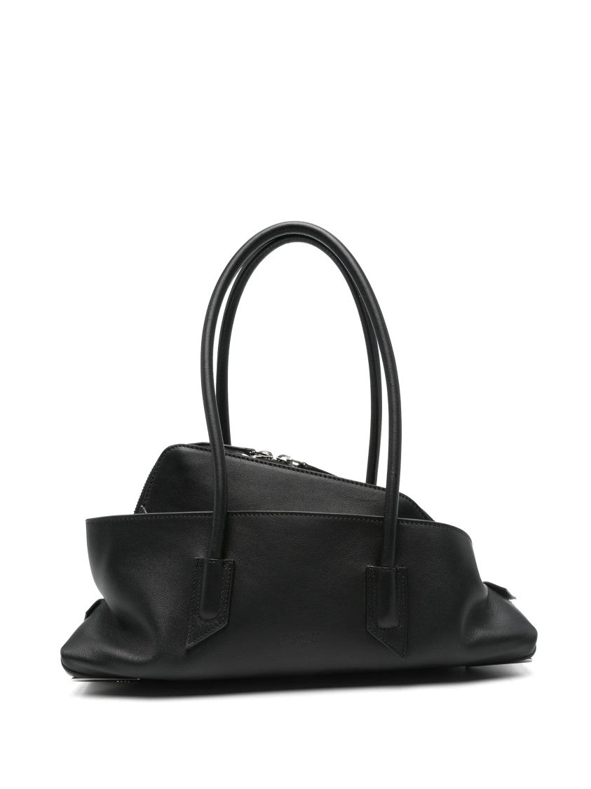 The Attico La Passeggiata Small Gathered Leather Handbag