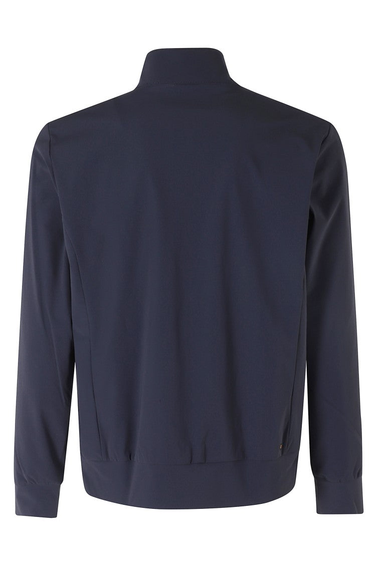Save The Duck Navy Blue Tulio High Collar Zipped Nylon Jacket