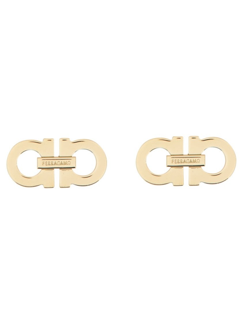 Ferragamo Double "Hooks" Earrings