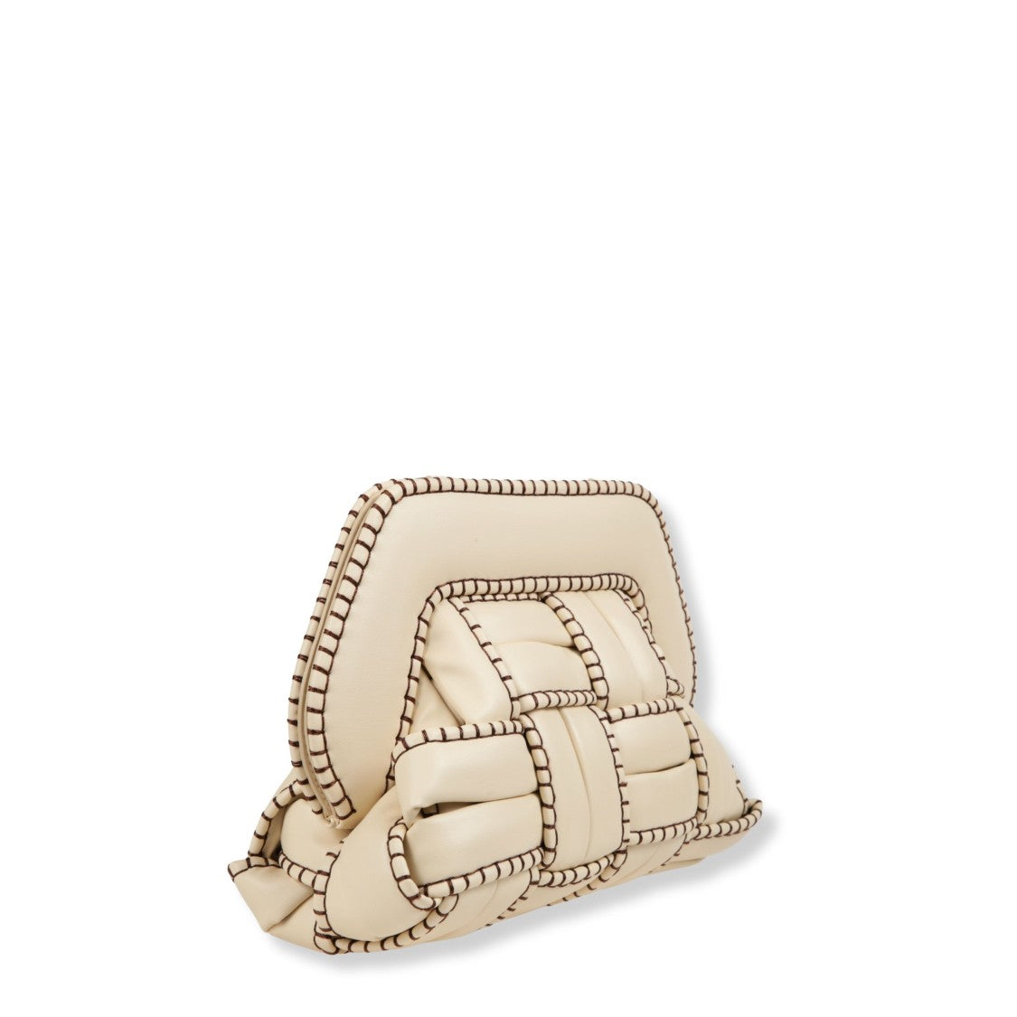 Themoirè Structured Handbag With Distinctive Tia Trim Detail