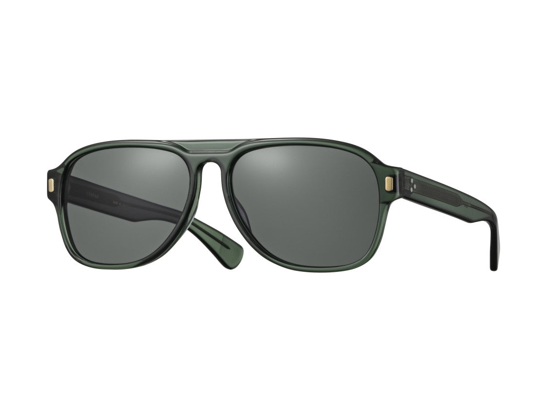 Eyevan Green Zen-E Sun Aviator Sunglasses