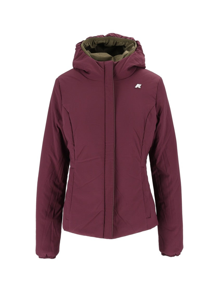 K-Way Lily Reversible Short Hooded Down Jacket