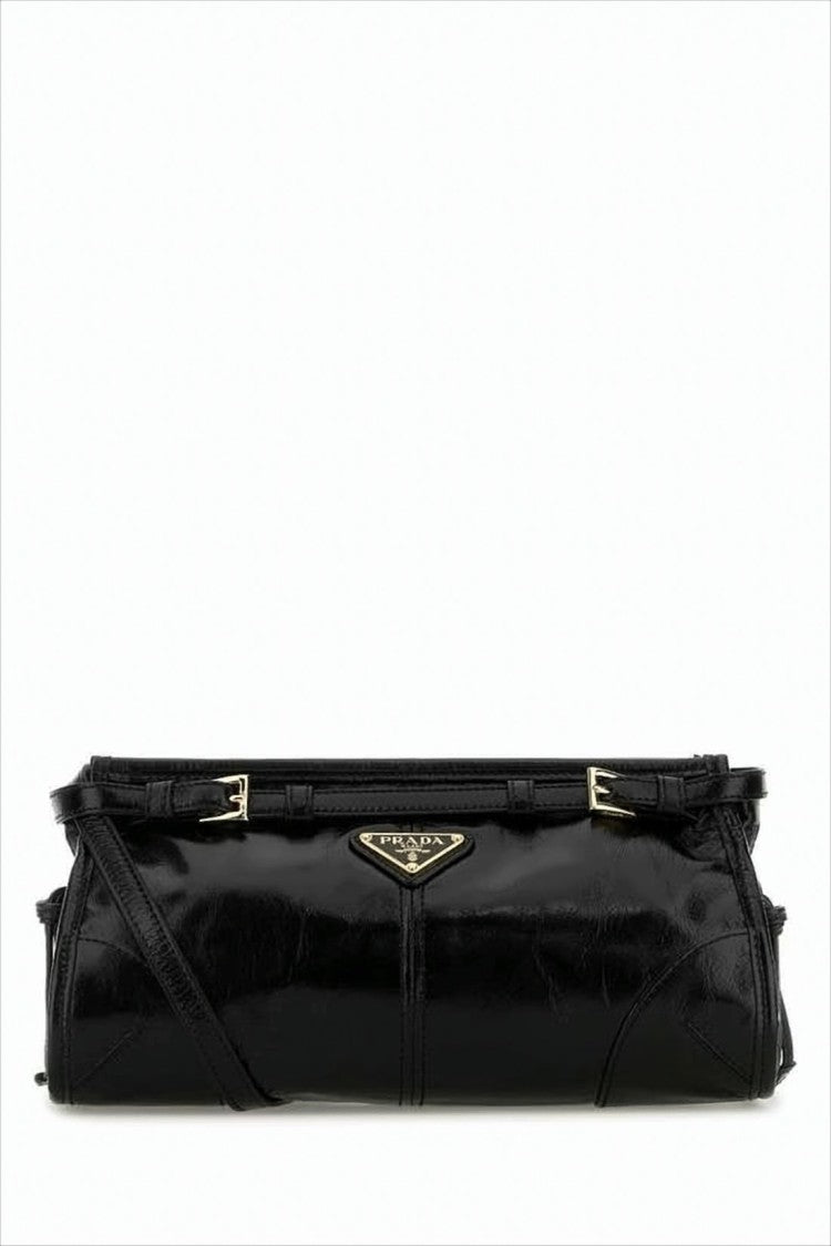 Prada Calf Leather Elongated Shoulder Bag