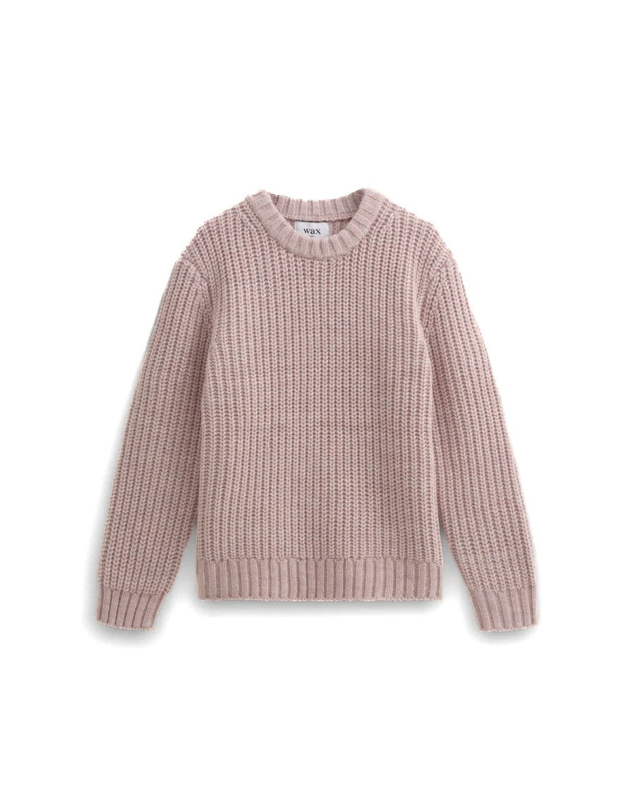 Wax London Textured Heavyweight Knit With Double-Layer Ribbed Neckband