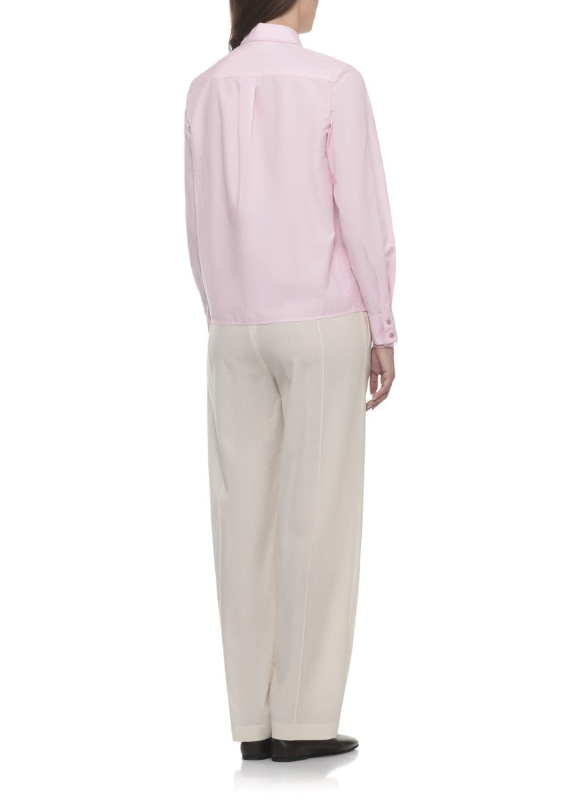 Fabiana Filippi Pink Light Point Cotton Shirt