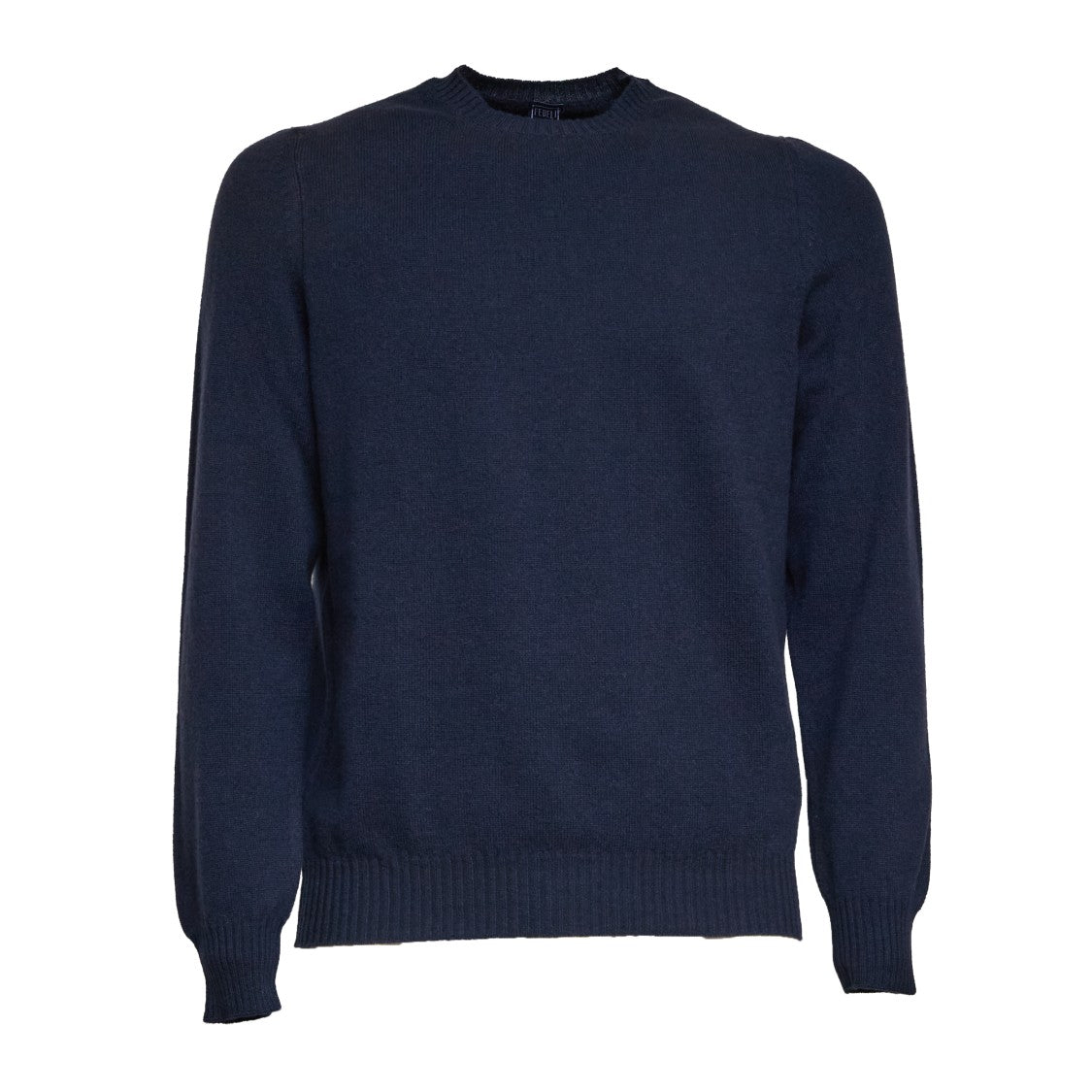 Fedeli Finely Knitted Wool Sweater With Classic Crew Neckline
