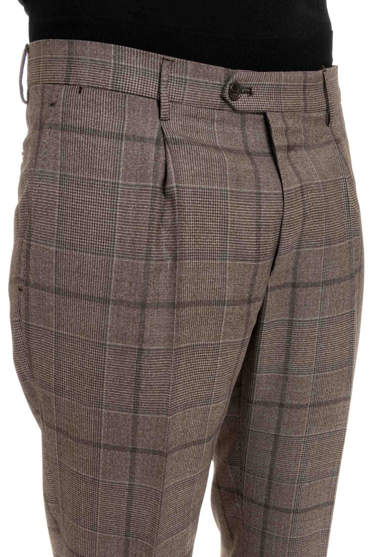 Tagliatore Super 130’S Virgin Wool Check Suit