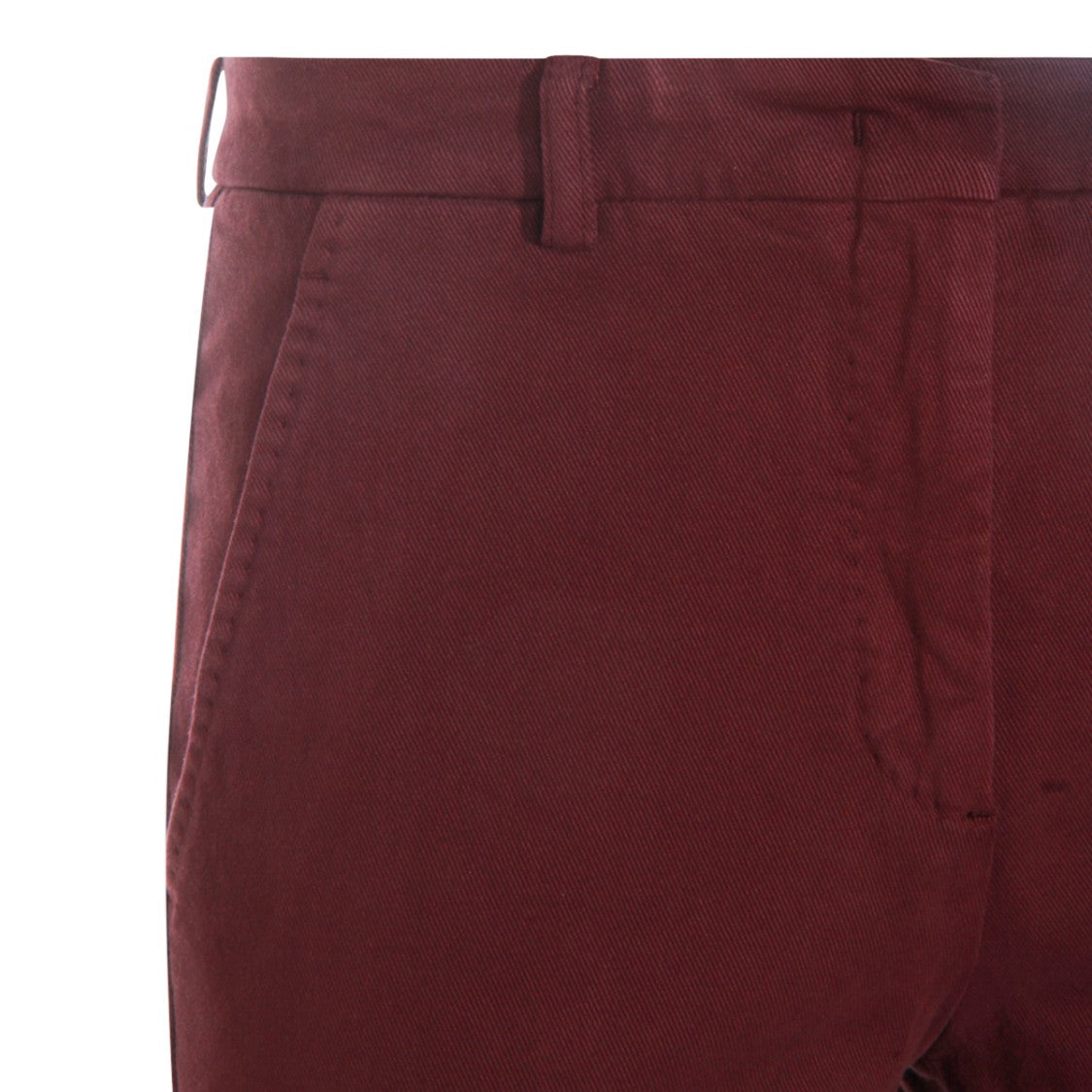 Incotex Red Cotton Pants
