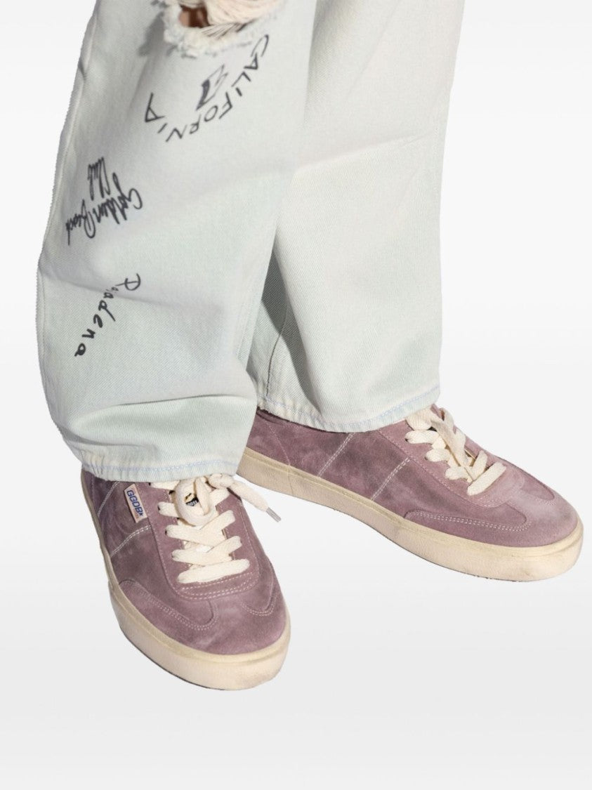 Golden Goose Amethyst Purple Suede Panelled Sneakers