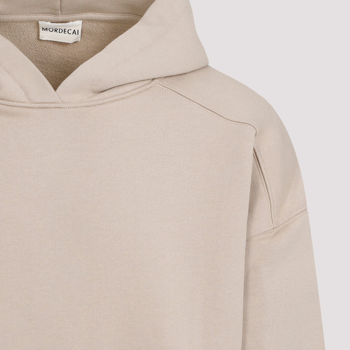 Mordecai Hooded Sand Cotton Sweatshirt