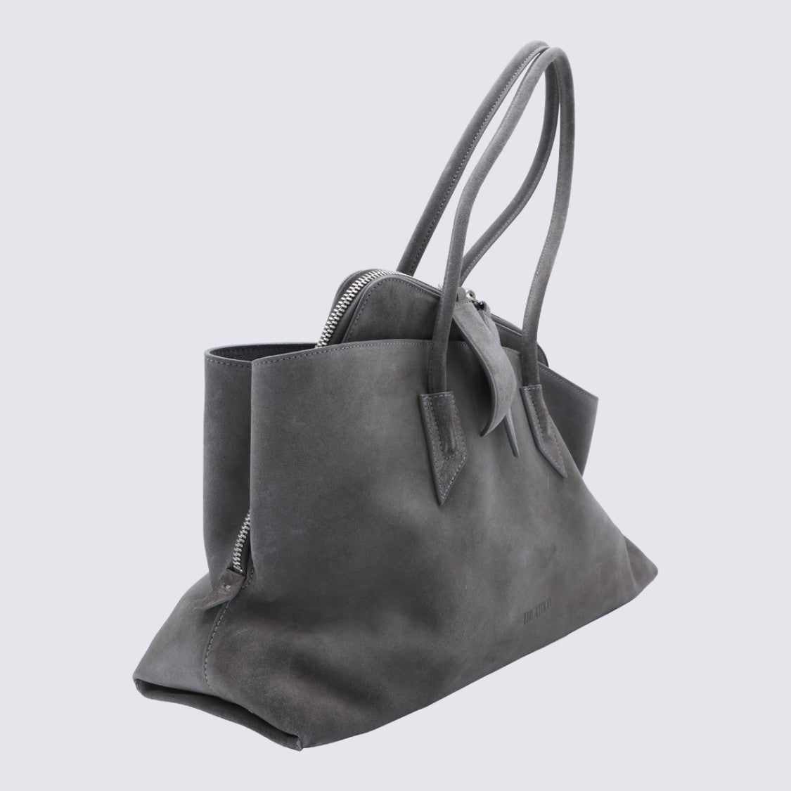 The Attico Suede-Like Slouchy Handbag With Dual Handles
