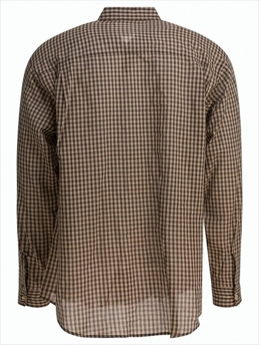 Auralee Classic Gingham Check Long-Sleeve Shirt