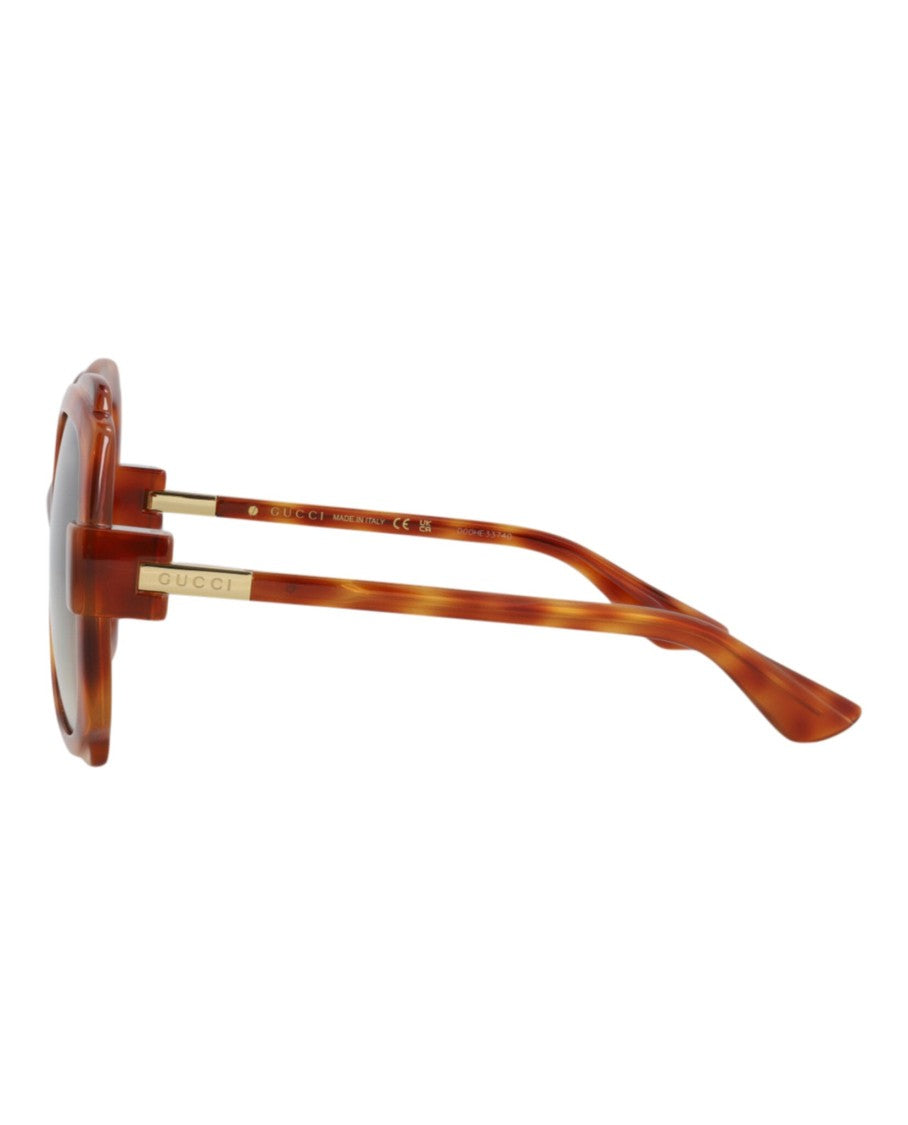 Gucci Round-Frame Injection Sunglasses