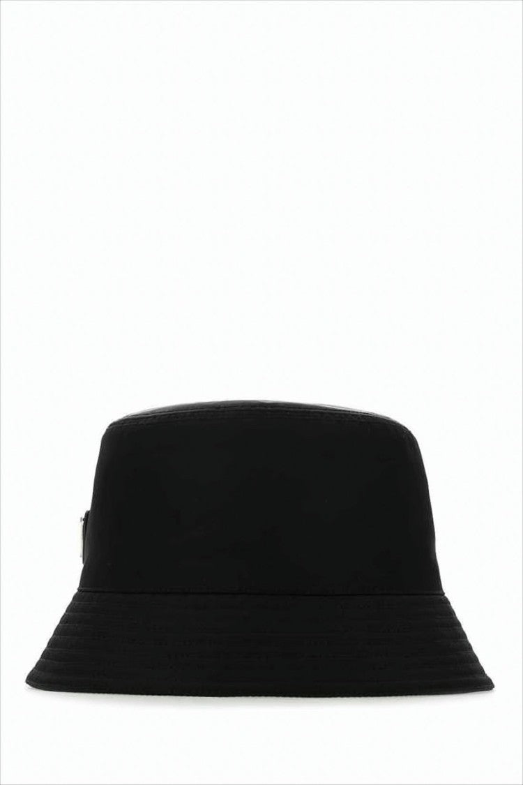 Prada Minimalist Black Nylon Bucket Hat