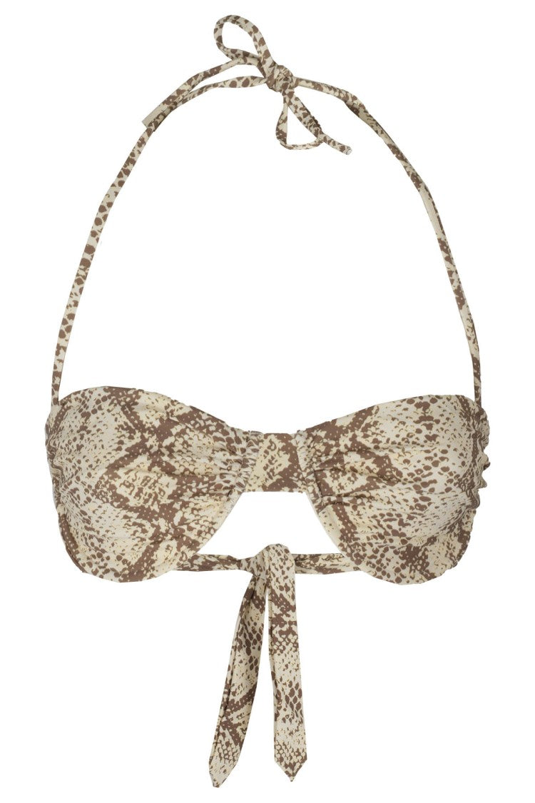 Melissa Odabash Python Print Bikini Top