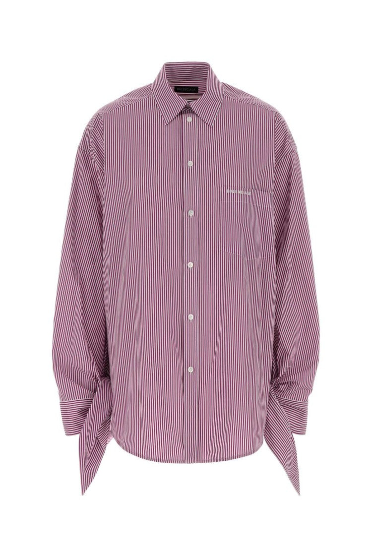 Balenciaga Embroidered Poplin Oversize Shirt