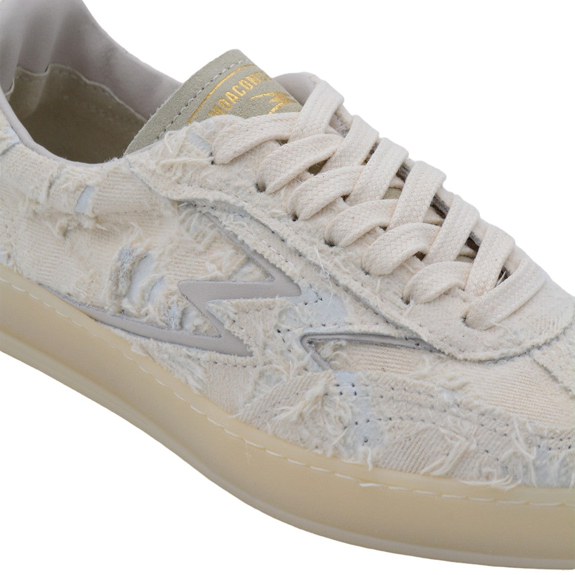 Moaconcept Textured Low-Top Sneakers With Distressed Design