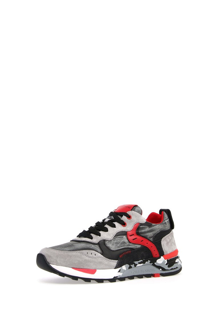 Voile Blanche Grey And Red Voile Blanche Sneakers
