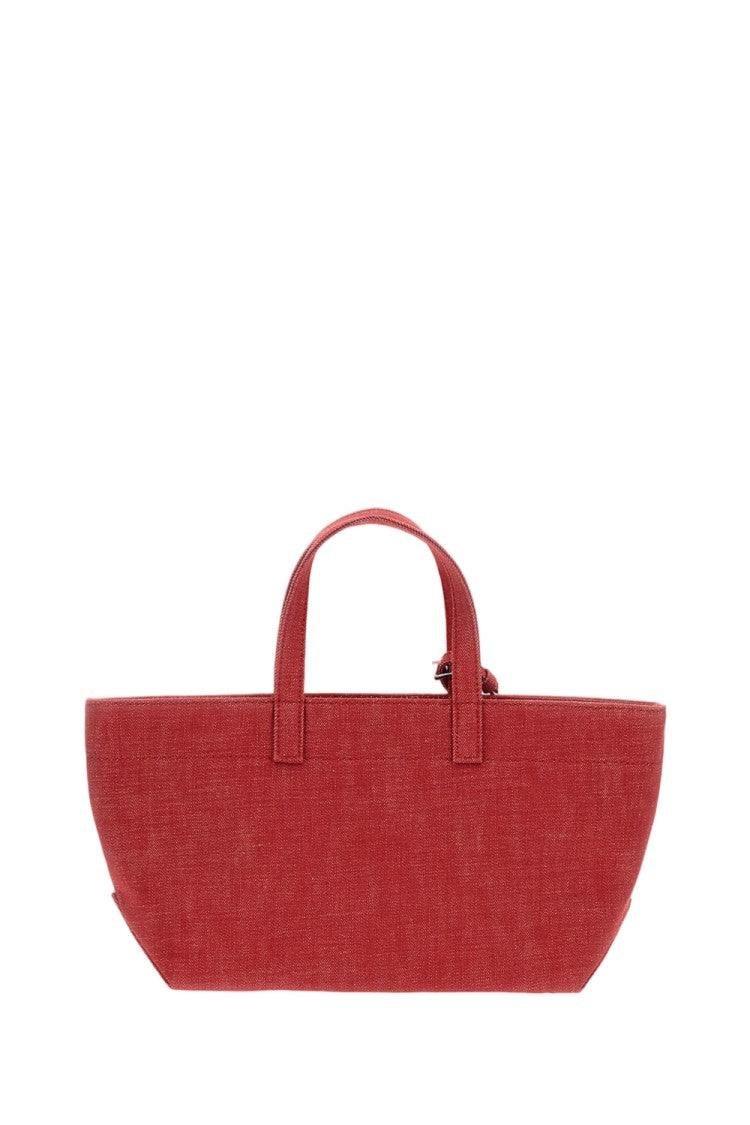 A.P.C. Red Le Drummer Toile Small Tote Bag