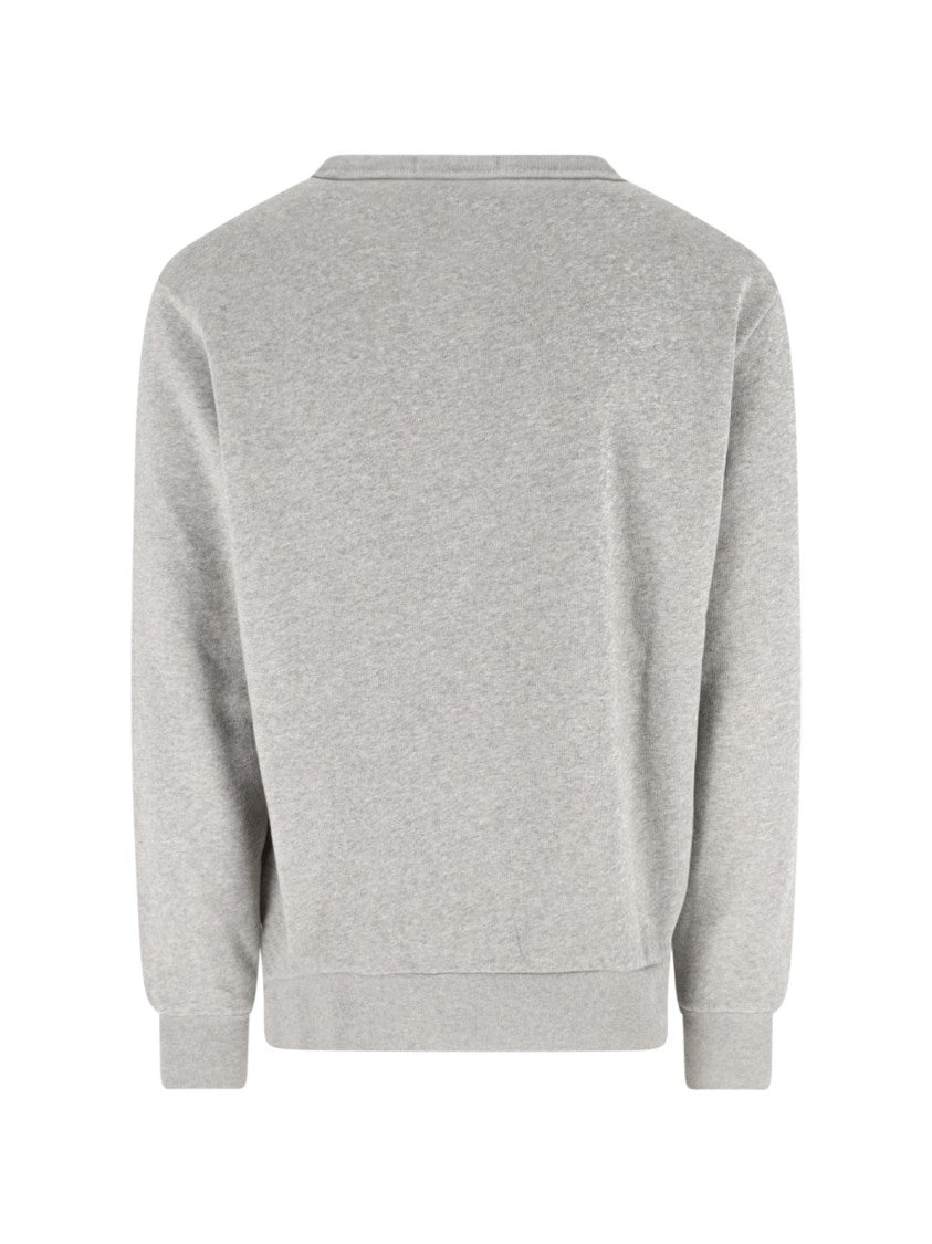 Polo Ralph Lauren Grey Crewneck Cotton Blend Sweatshirt