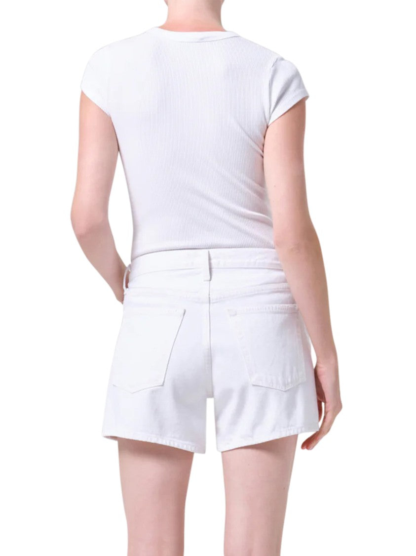 Agolde Mid-Thigh Long Shorts With Classic Five-Pocket Design