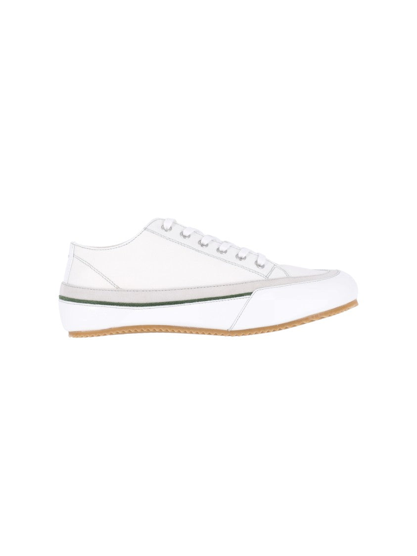 Maison Margiela White Cotton Traveler Sneakers