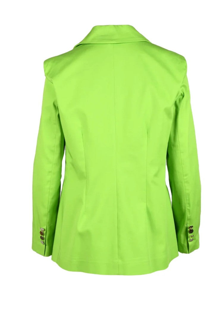 Motel Apple Green Tailored Stretch Cotton Jacket