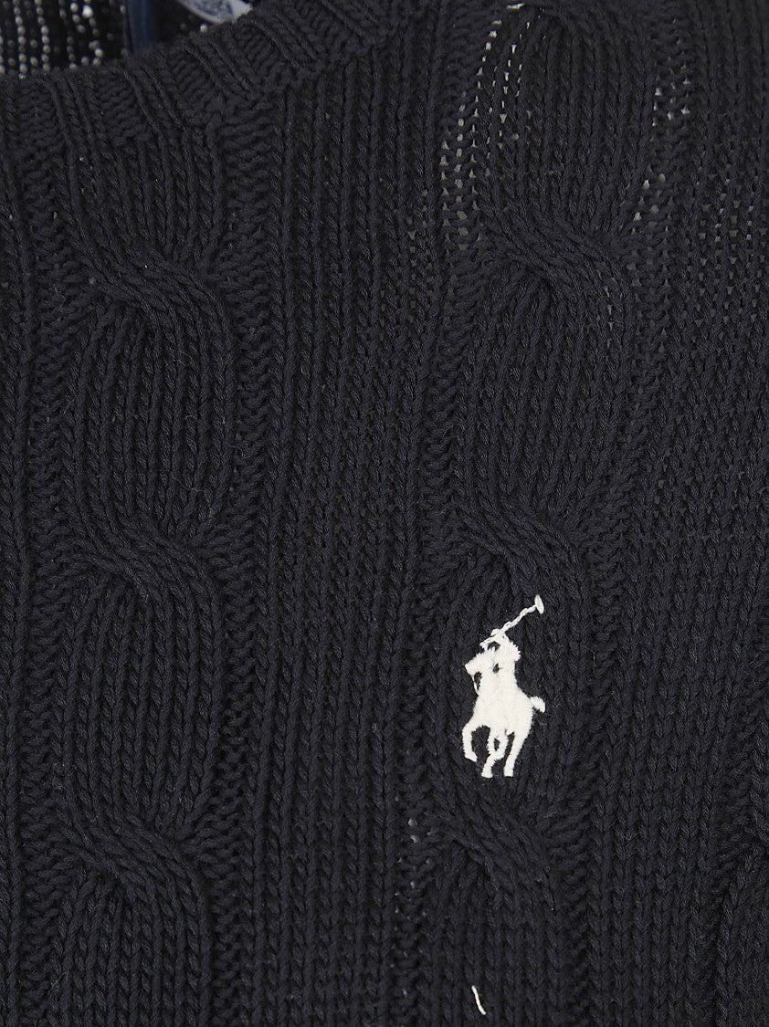 Polo Ralph Lauren Ribbed Crew Neck Slim Fit Knit Sweater