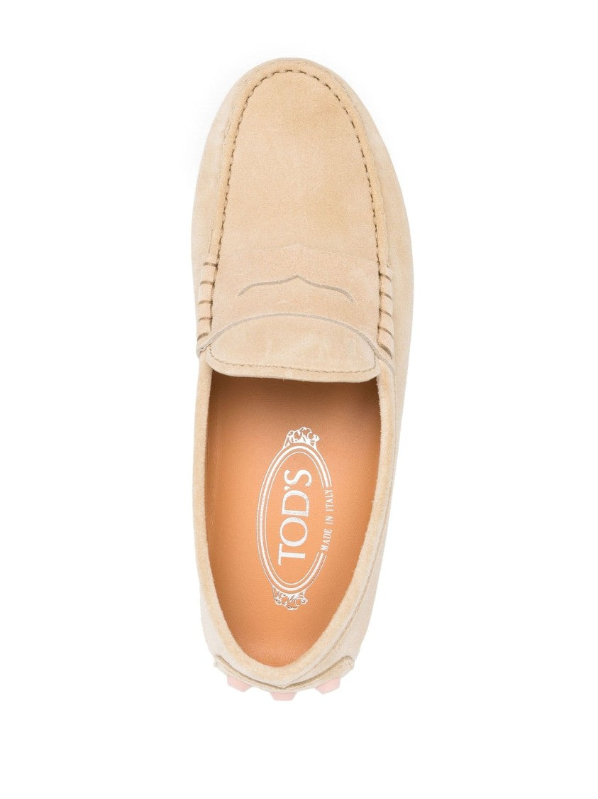 Tod's Gommino Bubble Suede Mocasins