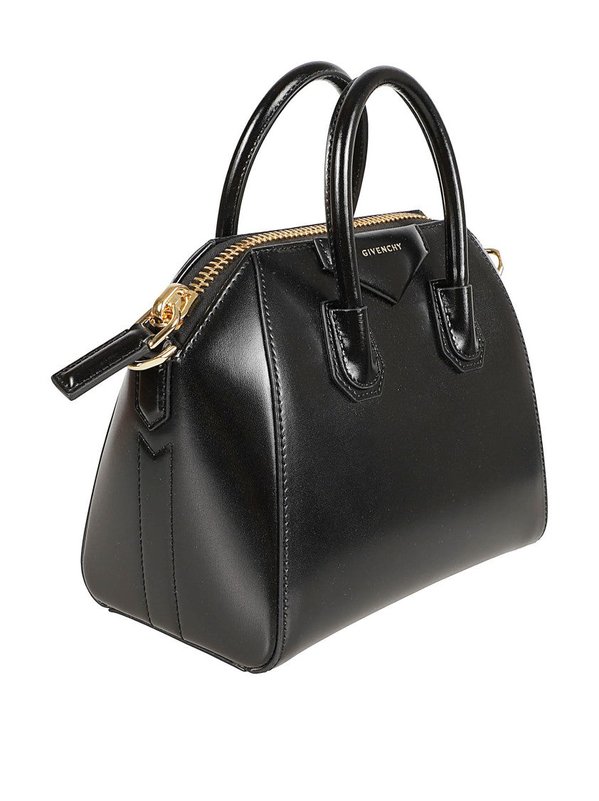 Givenchy Mini Antigona Patent-Leather Top-Handle Tote Bag