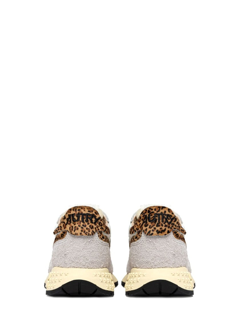 Autry Reelwind Low Sneakers With Leopard Print Accents