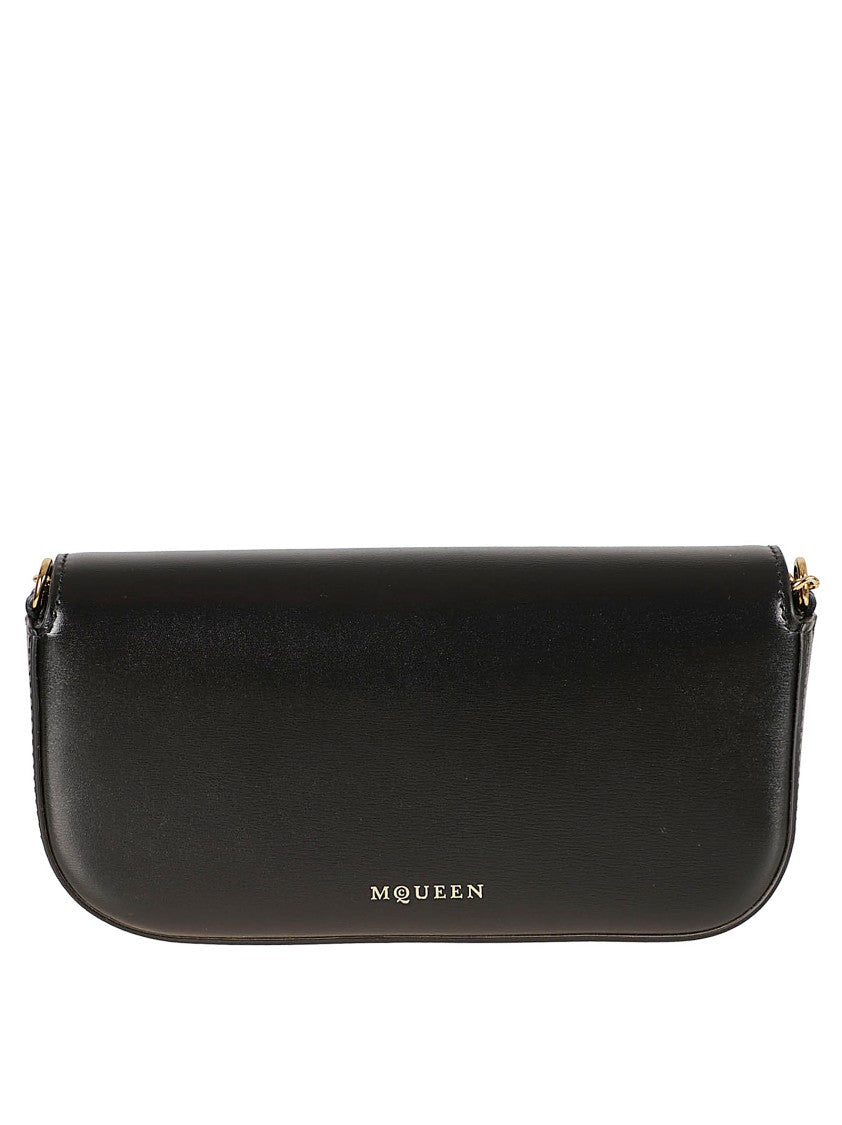 Alexander Mcqueen East-West Black Calf Leather Bag
