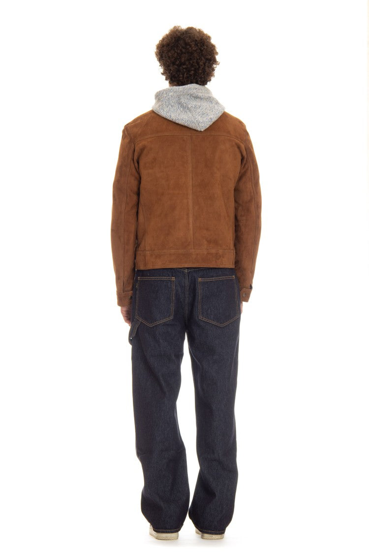 Salvatore Santoro Suede Trucker Jacket